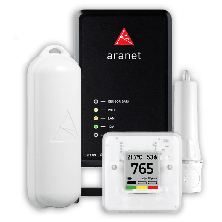 Capteur de CO2, température, humidité relative et pression atmosphérique :  Aranet 4